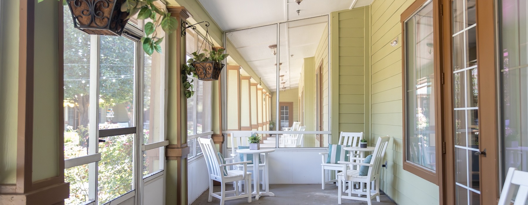 outside seating areas