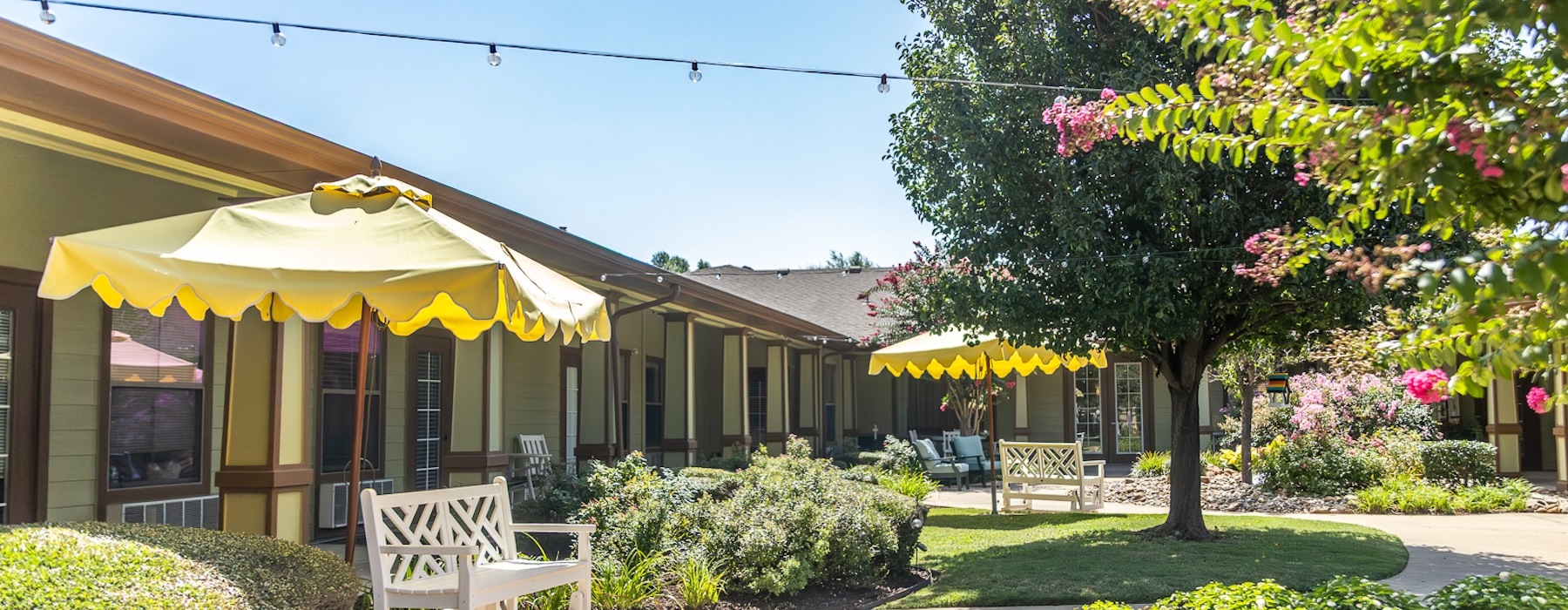 outside green walkways and areas